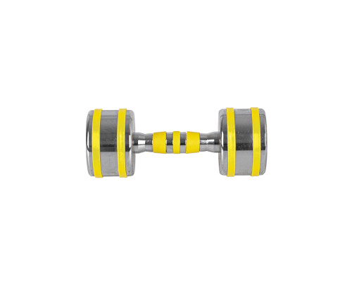 Гантель хромована inSPORTline Yellsteel 5 кг