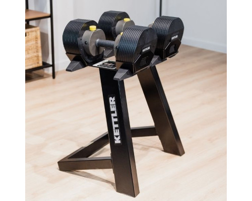 Гантелі від 4,5 до 24,9 кг VARIO DUMBBELLS SELECT 55 + стійка KETTLER Гантелі від 4,5 до 24,9 кг VARIO DUMBBELLS SELECT 55 + стійка KETTLER