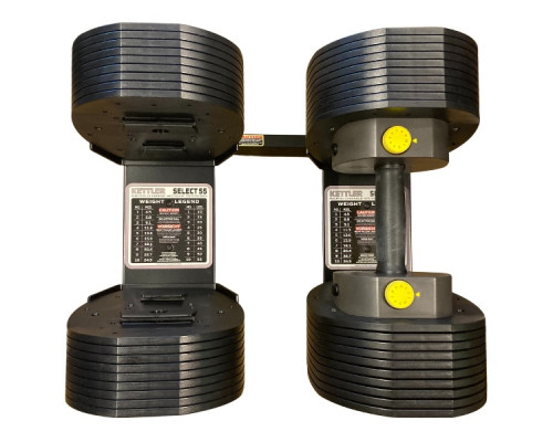 Гантелі від 4,5 до 24,9 кг VARIO DUMBBELLS SELECT 55 + стійка KETTLER Гантелі від 4,5 до 24,9 кг VARIO DUMBBELLS SELECT 55 + стійка KETTLER