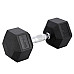 Гантель шестигранна HMS HEX PRO BLACK, 14 кг