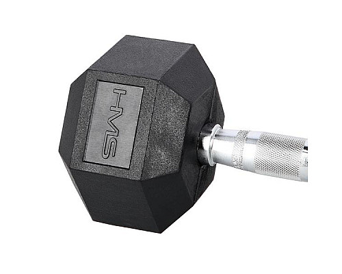 Гантель шестигранна HMS HEX PRO BLACK, 14 кг