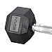 Гантель шестигранна HMS HEX PRO BLACK, 14 кг