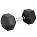 Гантель шестигранна HMS HEX PRO BLACK, 16 кг