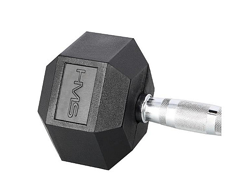 Гантель шестигранна HMS HEX PRO BLACK, 16 кг