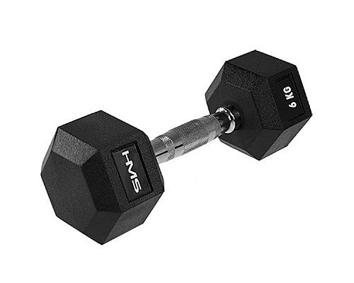 Гантелі HMS HEX PRO 6 кг Гантелі HMS HEX PRO 6 кг