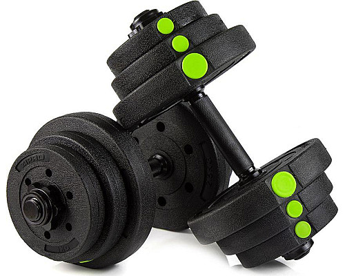 Гантелі розбірні бітумні Zipro 2 х 10 кг