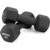 Гантелі неопренові Gymtek Hex 2 х 4 кг, чорний