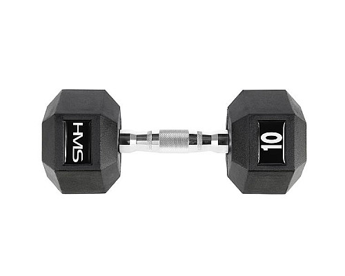 Гантель шестигранна HMS HEX PRO, 10 кг