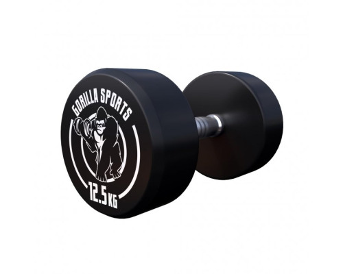 Гантелі прогумовані Gorilla Sports 2 x 12,5 кг