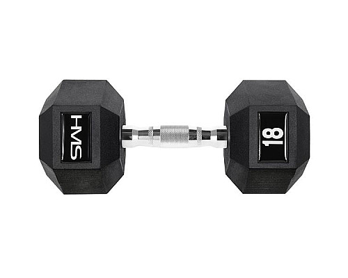 Гантель шестигранна HMS HEX PRO, 18 кг
