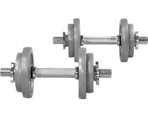 Гантелі чавунні Gorilla Sports 2 x 13,5 кг, сірі