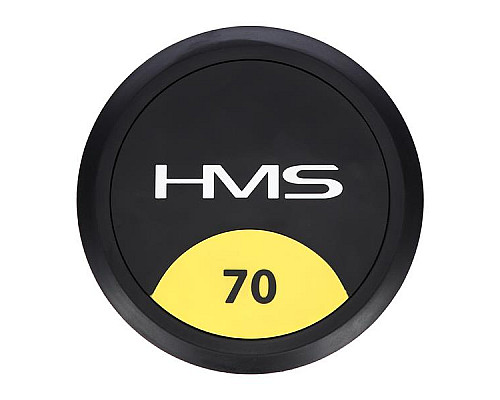 Гантель прогумована HMS HG PRO, 70 кг