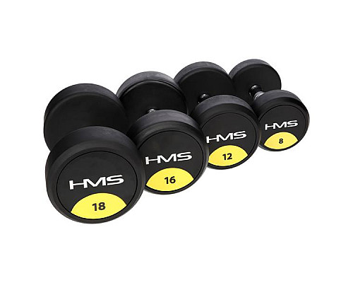 Гантель прогумована HMS HG PRO, 70 кг