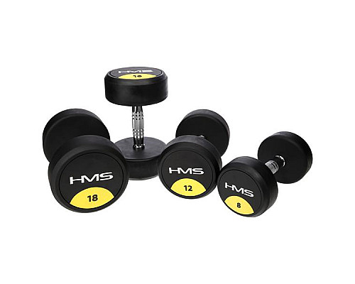 Гантель прогумована HMS HG PRO, 70 кг