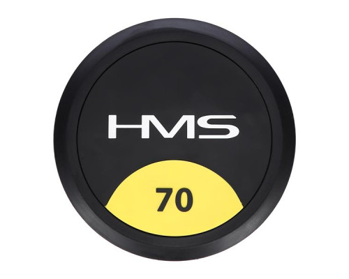 Гантель прогумована HMS HG PRO, 70 кг