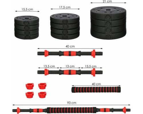 Бітумні гантелі Springos FA1650 2 x 10 кг