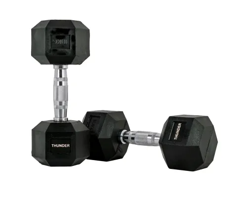 Гантель шестигранна 10 кг THUNDER Гантель шестигранна 10 кг THUNDER