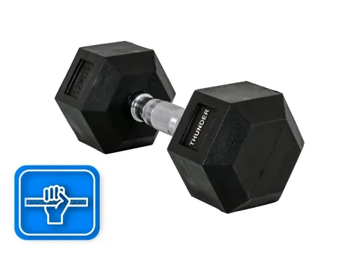 Гантель шестигранна 10 кг THUNDER Гантель шестигранна 10 кг THUNDER