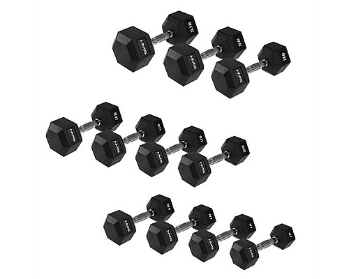 Гантель HMS HEX PRO 37,5 кг