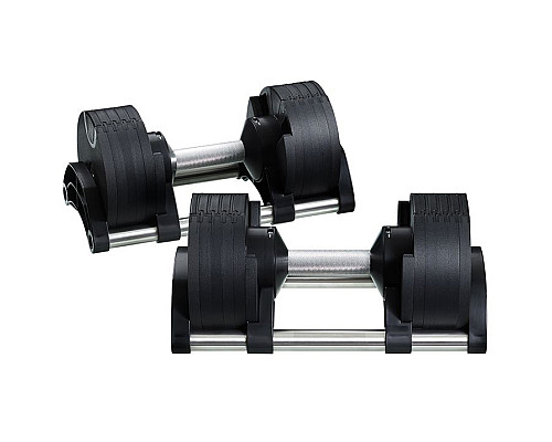 Гантелі набірні NUO Nuobell 2 х 20 кг, чорно-сірі