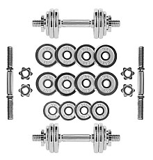 Гантелі розбірні в кейсі HMS STC15, 15 кг
