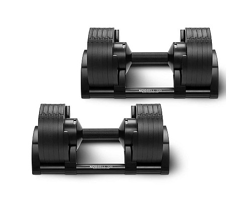 Гантелі набірні NUO Nuobell All Black 2 х 20 кг, чорні