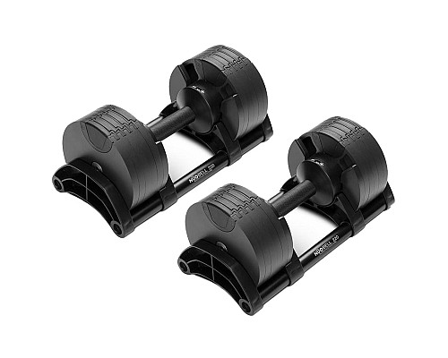 Гантелі набірні NUO Nuobell All Black 2 х 20 кг, чорні