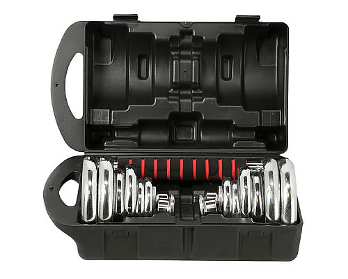 Гантелі розбірні в кейсі HMS STC21, 20 кг