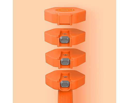 Гантелі шестигранні розбірні HMS HL03 2 x 2,5 кг, оранжеві