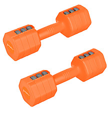 Гантелі шестигранні розбірні HMS HL03 2 x 2,5 кг, оранжеві