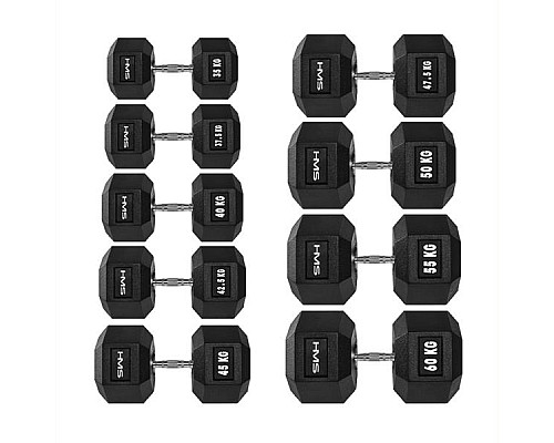 Гантель шестигранна HMS HEX PRO 60 кг