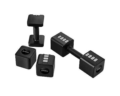 Гантелі розбірні HMS HL02 2 x 5 кг, чорні