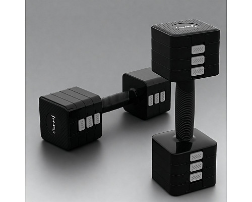 Гантелі розбірні HMS HL02 2 x 5 кг, чорні