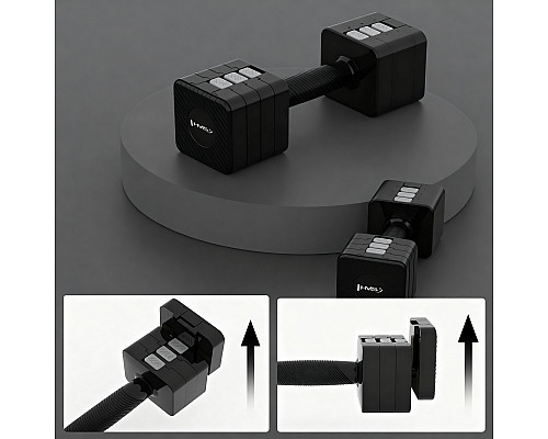 Гантелі розбірні HMS HL02 2 x 5 кг, чорні