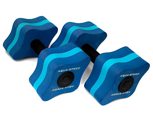 Гантелі для аквафітнесу Aqua Speed, 11 x 15 x 8 см, сині