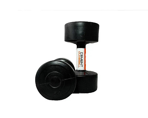 Гантелі пластикові CEMENT DUMBELL 2 х 5 кг, чорні