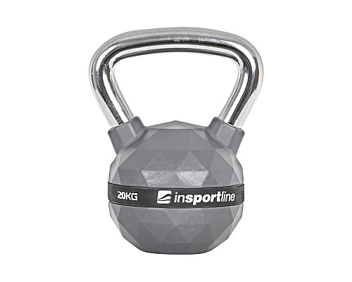 Гиря з гумовим покриттям inSPORTline Kettlebell PU 20 кг