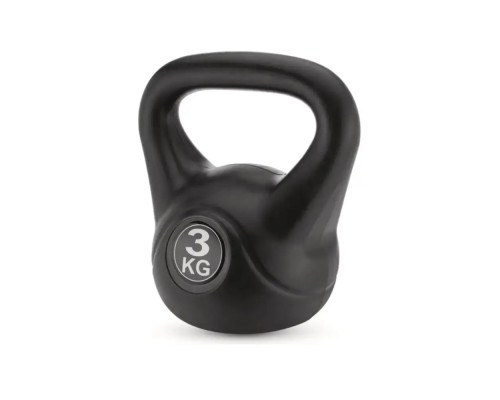 Гиря вінілова Gymtek 3 кг чорний