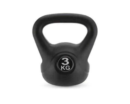 Гиря вінілова Gymtek 3 кг чорний