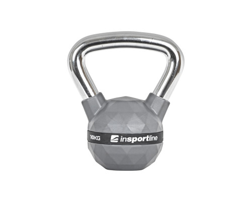 Гиря з гумовим покриттям inSPORTline Kettlebell PU 10 кг