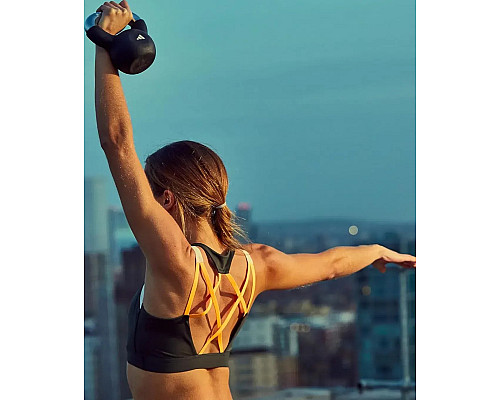 Гиря Adidas Kettlebell 4 кг, чорна