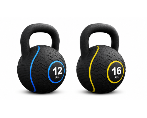 Гирі прогумовані Gorilla Sports 12 кг, 16 кг