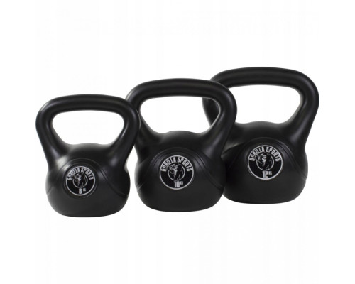 Гирі вінілові Gorilla Sports 8 кг, 10 кг, 12 кг