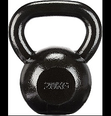 Гиря чавунна Toorx KGV-20 20 кг з гумовою підставкою