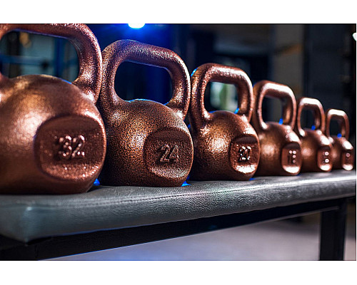 Гиря чавунна RN-SPORT 8 кг, коричнева