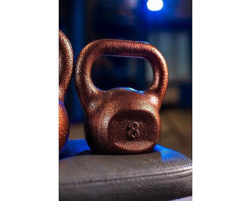 Гиря чавунна RN-SPORT 8 кг, коричнева