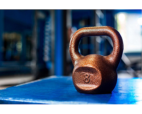 Гиря чавунна RN-SPORT 8 кг, коричнева