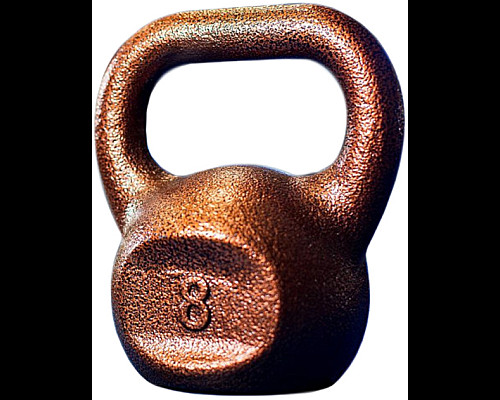 Гиря чавунна RN-SPORT 8 кг, коричнева