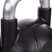 Гиря PU з хромованою ручкою Кросфіт Zelart TA-2681-28 28кг (MD2220-28) (PU, чорний)