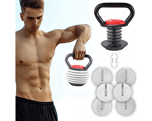 Гиря розбірна чавунна Fit4Med 3,5-18,1 кг